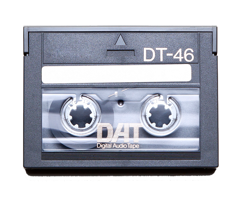 stock photo of a DAT tape.